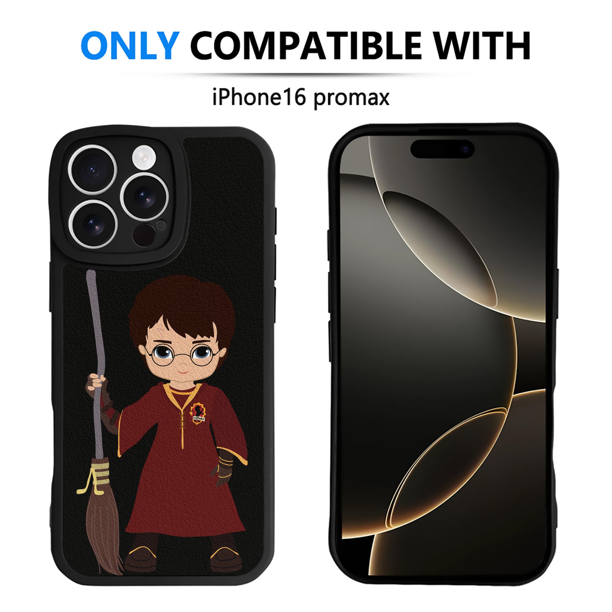（画像用） Harry Potter ハリー・ポッターシリーズ 【iPhone 16シリーズ対応】シリコンスマホケース（レザー調） 材質：シリコン